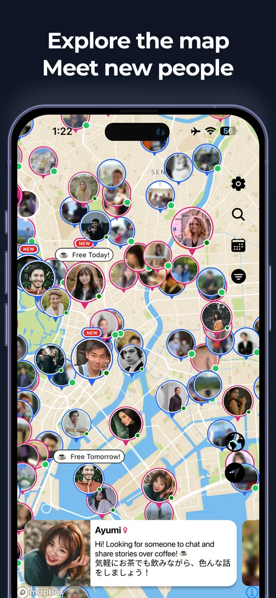 Explore the SewaYou map and meet people nearby