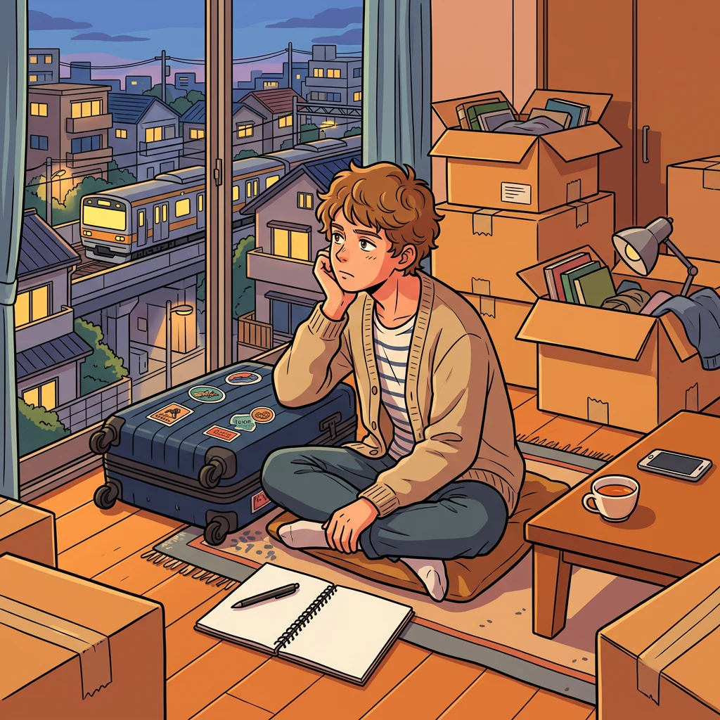 A bittersweet farewell in a Japanese apartment