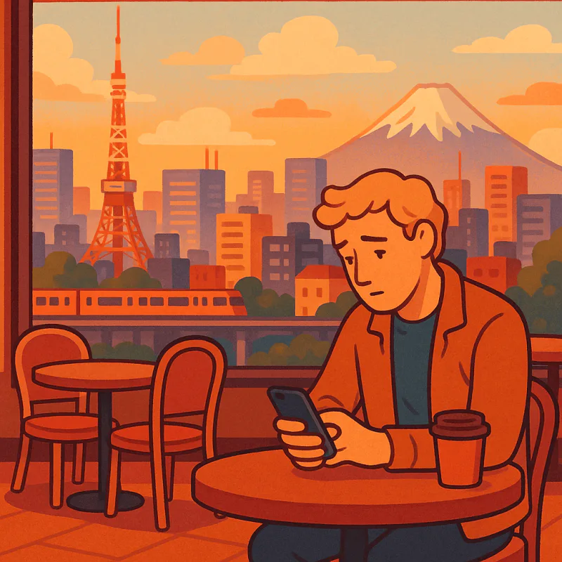 Lonely foreigner in Japan