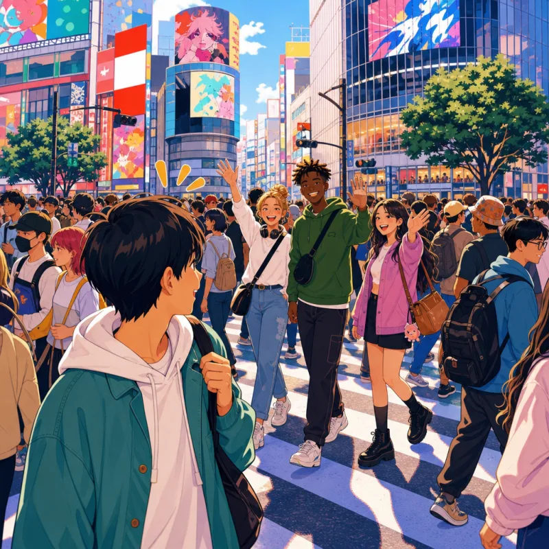 People meeting in Tokyo