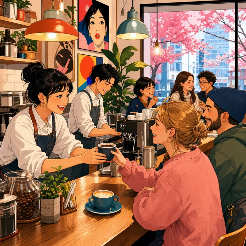 An English-friendly cafe in Tokyo